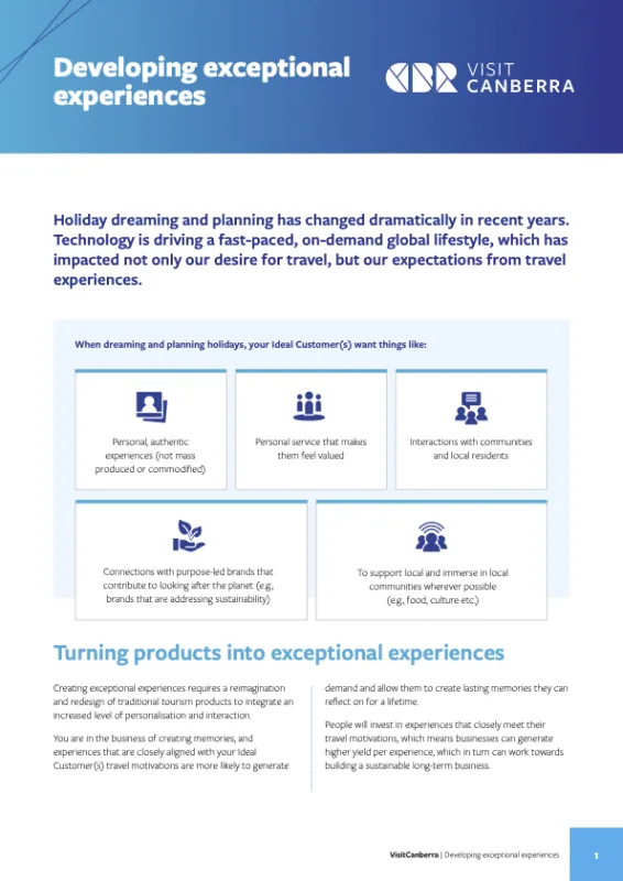 Developing Exceptional Experiences (dragged)